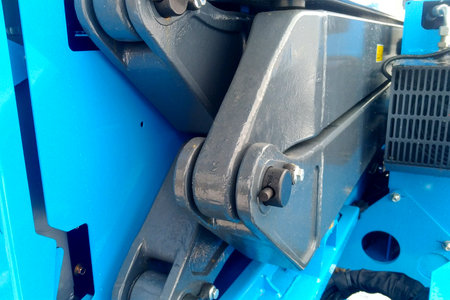 Elements of the hydraulic lift of scissor type.の写真素材