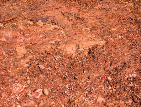 pink soil, pink stones, pink stone as backgroundの写真素材