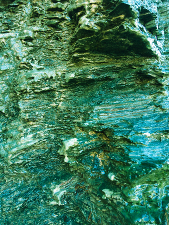 wet rock, stone formations as a backgroundの写真素材