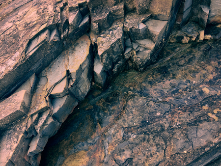 pink stone background, rock formation, geological formationsの写真素材