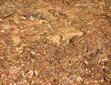 rocky soil, stone crumb, rock formation as a background, bright stonesの写真素材
