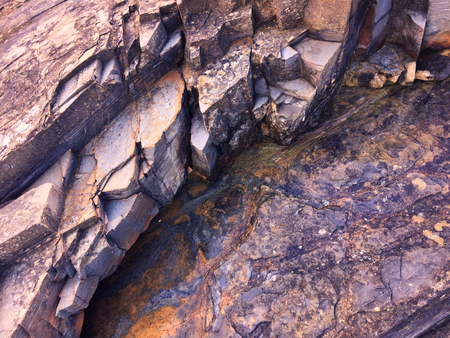 pink stone background, rock formation, geological formationsの写真素材