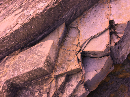 pink stone background, rock formation, geological formationsの写真素材