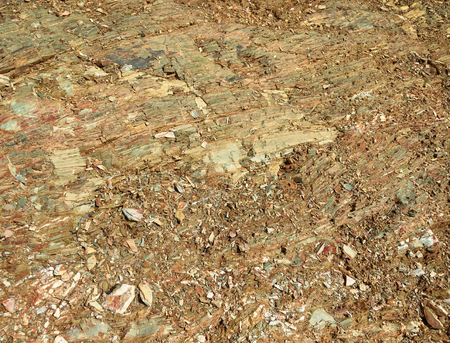 rocky soil, stone crumb, rock formation as a background, bright stonesの写真素材
