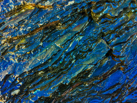 wet rock, stone formations as a backgroundの写真素材