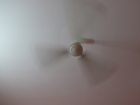 ceiling fan, motion blur, air conditioning, backgroundの写真素材