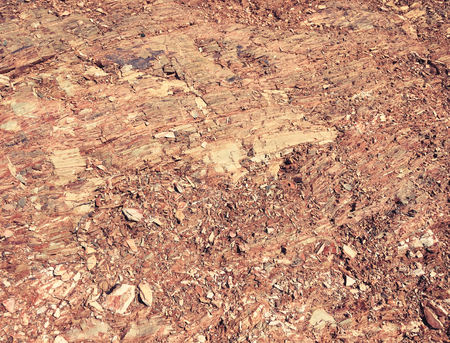 pink soil, pink stones, pink stone as backgroundの写真素材