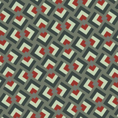 Minimalist geometric seamless pattern. Simple colorful background swatch. Abstract modern textures....