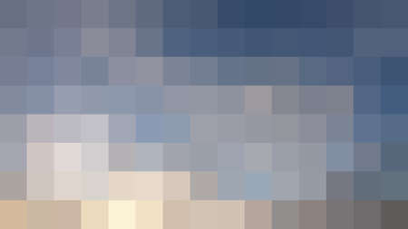 Multi-colored rectangular pixel background. The texture consisting of multi-colored squares.の写真素材