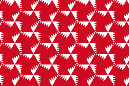 Simple geometric pattern in the colors of the national flag of Bahrain