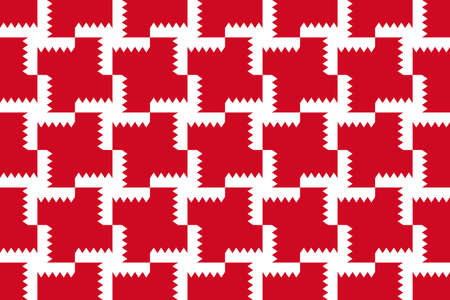 Simple geometric pattern in the colors of the national flag of Bahrain