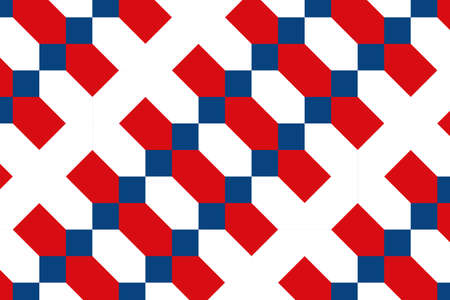 Simple geometric pattern in the colors of the national flag of Czech Republic