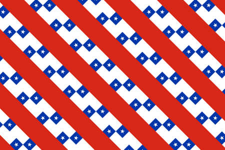 Simple geometric pattern in the colors of the national flag of Chileの写真素材
