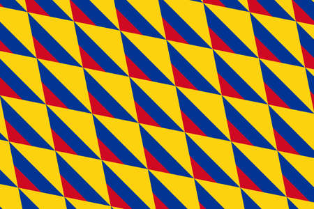 Simple geometric pattern in the colors of the national flag of Colombia