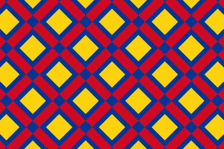 Simple geometric pattern in the colors of the national flag of Colombia
