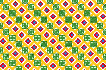 Simple geometric pattern in the colors of the national flag of Comoros