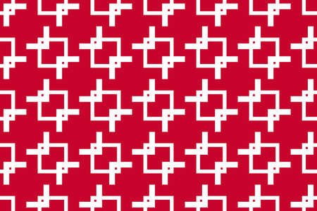 Simple geometric pattern in the colors of the national flag of Denmark