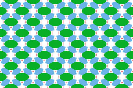 Simple geometric pattern in the colors of the national flag of Djibouti