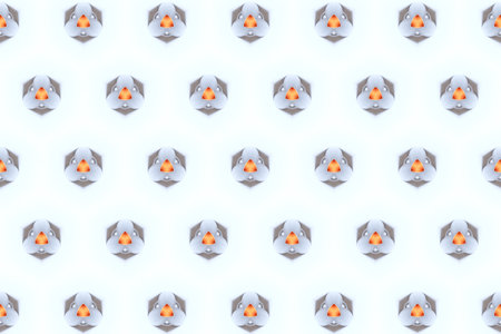 Unique background for wrappings paper, wallpaper, textile and surface design. Creative seamless pattern. Collage.の写真素材