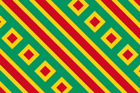 Simple geometric pattern in the colors of the national flag of Guinea