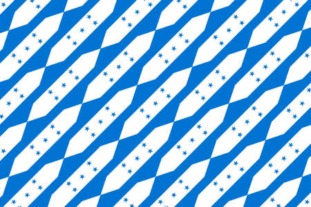Geometric pattern in the colors of the national flag of Honduras. The colors of Honduras.