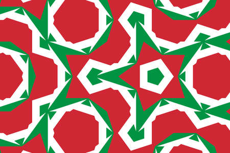 Geometric pattern in the colors of the national flag of Italy. The colors of Italy.の写真素材