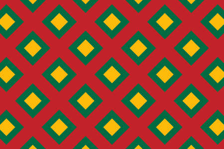 Geometric pattern in the colors of the national flag of Lithuania. The colors of Lithuania.の写真素材