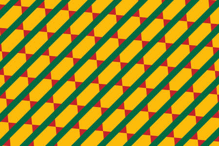 Geometric pattern in the colors of the national flag of Lithuania. The colors of Lithuania.