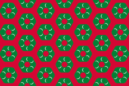 Geometric pattern in the colors of the national flag of the Maldives. The colors of the Maldives.
