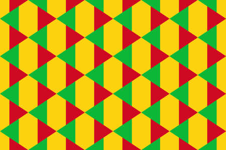 Geometric pattern in the colors of the national flag of Mali. The colors of Mali.