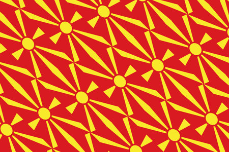 Geometric pattern in the colors of the national flag of North Macedonia. The colors of North Macedonia.の写真素材