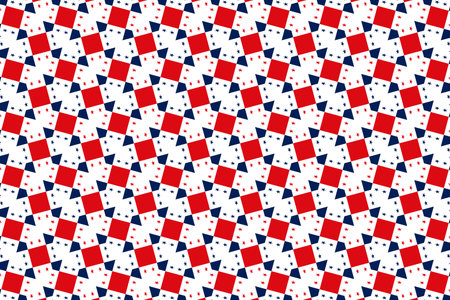 Geometric pattern in the colors of the national flag of Panama. The colors of Panama.