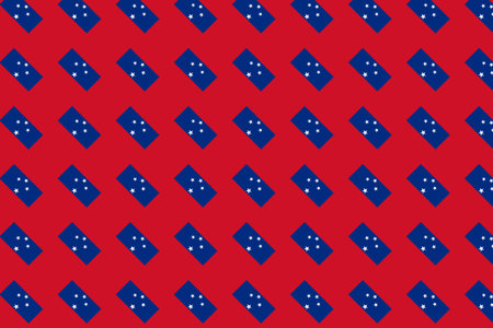 Geometric pattern in the colors of the national flag of Samoa. The colors of Samoa.の写真素材
