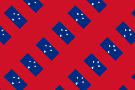 Geometric pattern in the colors of the national flag of Samoa. The colors of Samoa.の写真素材