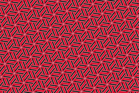 Geometric pattern in the colors of the national flag of Trinidad and Tobago. The colors of Trinidad and Tobago.の写真素材