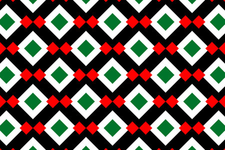 Geometric pattern in the colors of the national flag of United Arab Emirates. The colors of United Arab Emirates.の写真素材