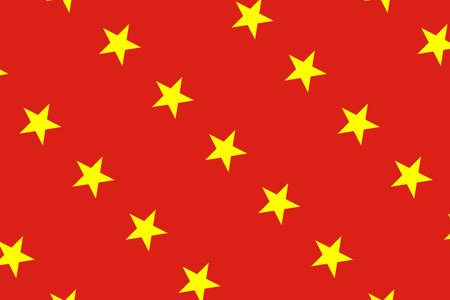Geometric pattern in the colors of the national flag of Vietnam. The colors of Vietnam.の写真素材