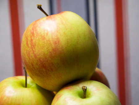 Apple Array. A colorful array of apples, ideal for health themes.の写真素材