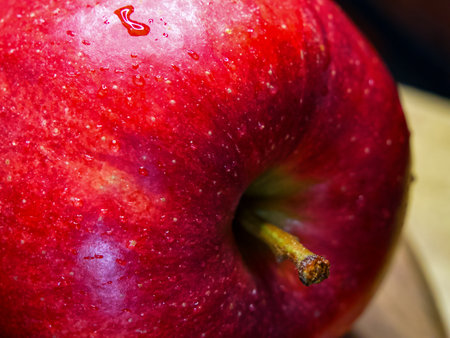 Enticing Fresh Fruit. Moistened ripe fruit emphasizing healthiness.の写真素材