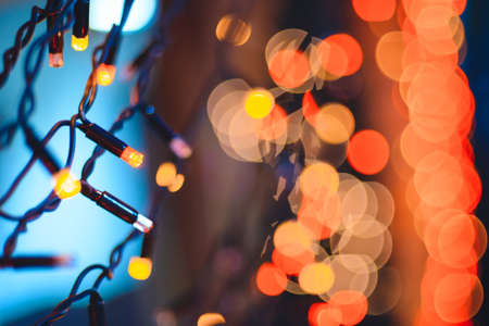 holiday lights Christmas garland