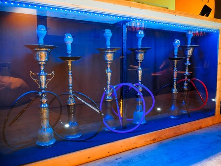 hookah with pipe and bowls for relaxation and Smoking