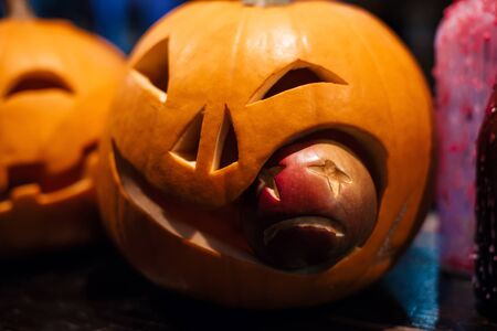 Jack Halloween pumpkin lantern at Autumn festival