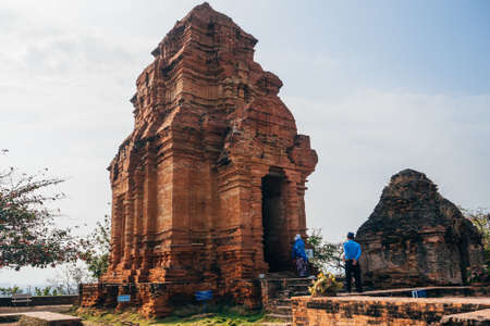 MUI NE, VIETNAM - MARCH 6, 2017: Po Shanu Cham Towers in Mui Neのeditorial素材