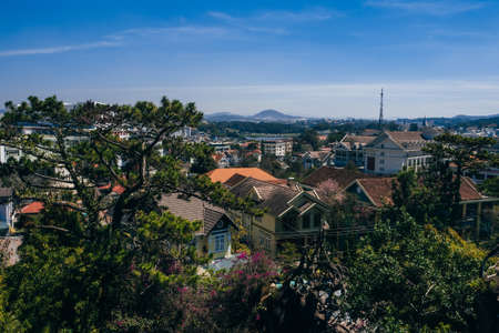 DA LAT, VIETNAM - MARCH 9, 2017: A view of the Dalat city in Vietnamのeditorial素材