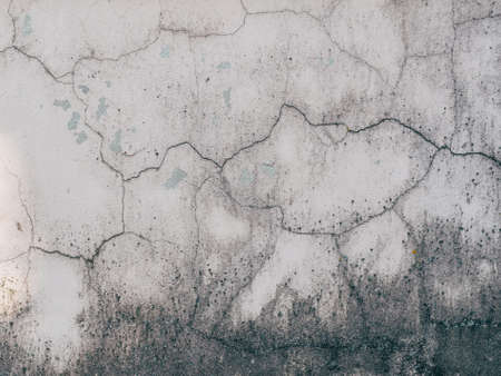 texture of old concrete with cracksの写真素材