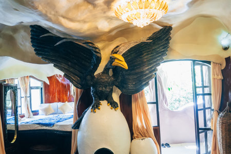 DA LAT, VIETNAM - MARCH 9, 2017: Hang Nga guesthouse, popularly known as the Crazy Houseのeditorial素材