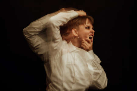 psychopath with schizophrenia and mental disordersの写真素材