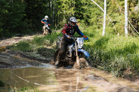 REPUBLIC OF KARELIA, RUSSIA - CIRCA JUNE, 2022: Off-road tournament Ladoga Trophy 2022 in Karelia....