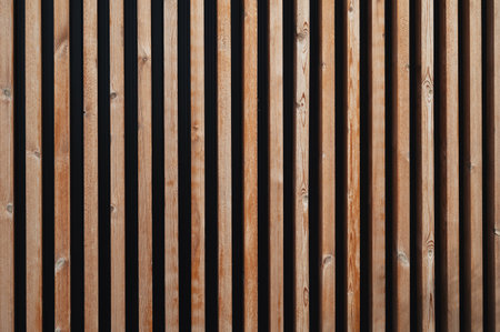 background with texture of wooden slats for decorative exterior decoration