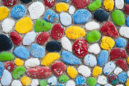 Pebble texture backgrounds. colorful stoneの写真素材